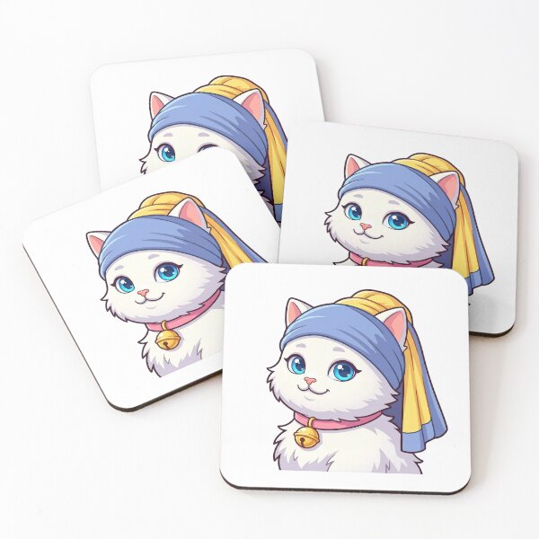 Item preview, Smilla as Girl with a Pearl Earring – Cute Cat Art designed and sold by 1smillaundfiete.