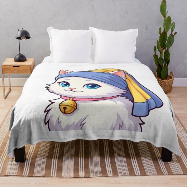 Item preview, Smilla as Girl with a Pearl Earring – Cute Cat Art designed and sold by 1smillaundfiete.