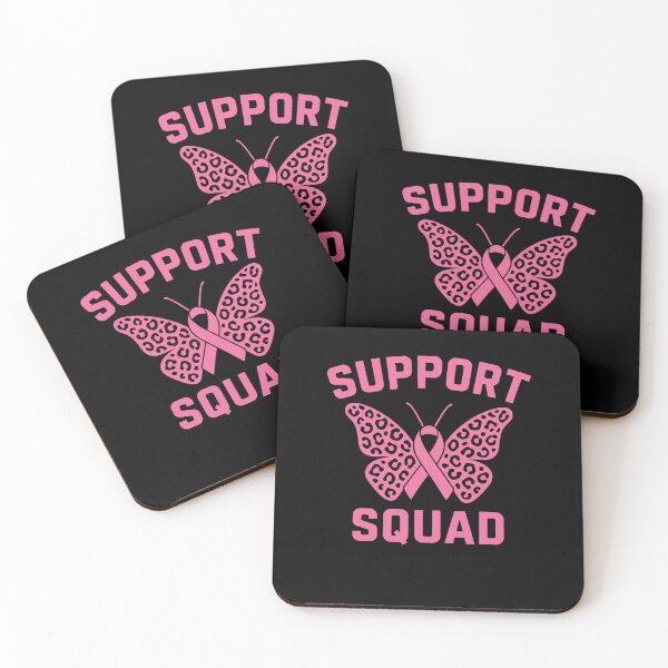 Item preview, Support Squad Leopard Butterfly Pink Ribbon designed and sold by MysticMirth.