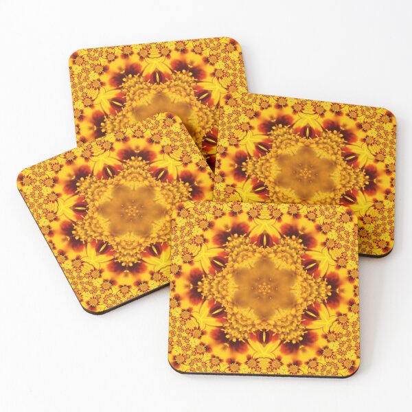 Item preview, Golden Floral Mandala designed and sold by SilentBloomLab.