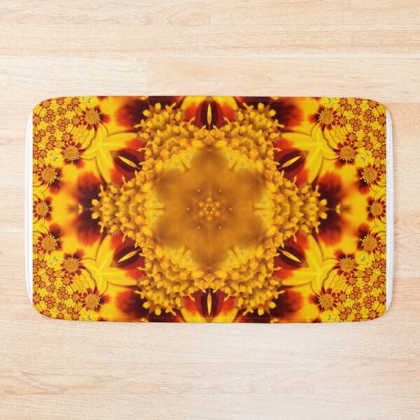Item preview, Golden Floral Mandala designed and sold by SilentBloomLab.