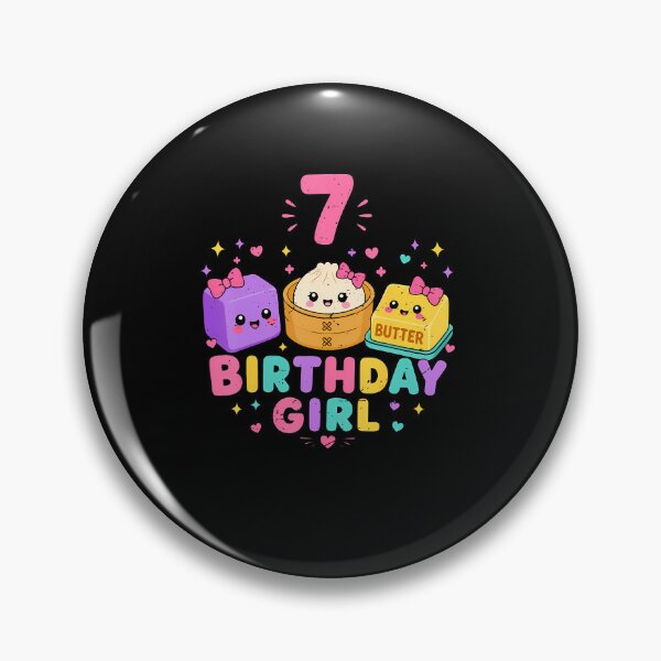 Item preview, 7Th Birthday Girl Dumpling Squishy 7 Years Old Cute Funny designed and sold by Eat-Apples.