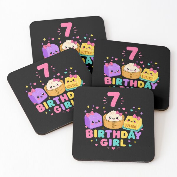 Item preview, 7Th Birthday Girl Dumpling Squishy 7 Years Old Cute Funny designed and sold by Eat-Apples.