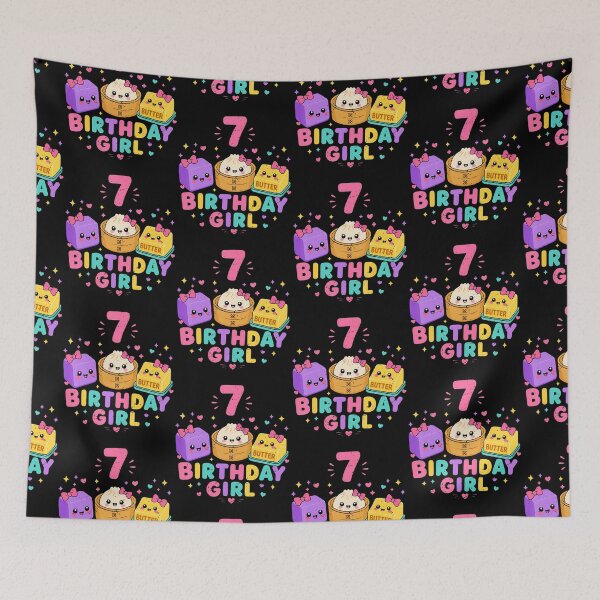 Item preview, 7Th Birthday Girl Dumpling Squishy 7 Years Old Cute Funny designed and sold by Eat-Apples.