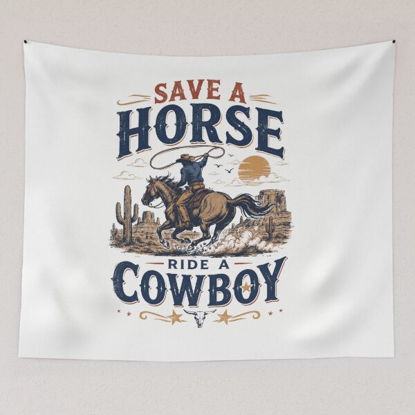 Item preview, Save A Horse Ride A Cowboy Vintage Country designed and sold by ZENVIRART.