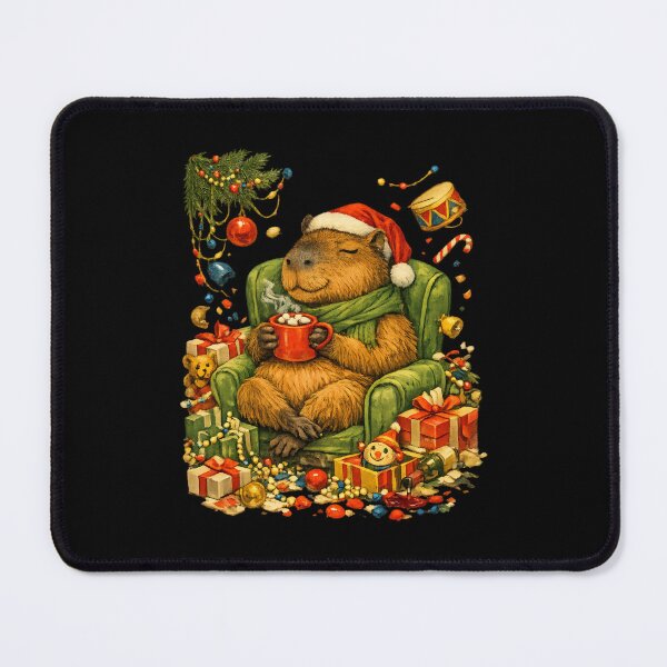 Item preview, Cozy Christmas Chaos Funny Retro Calm Capybara Gift designed and sold by Artycom.