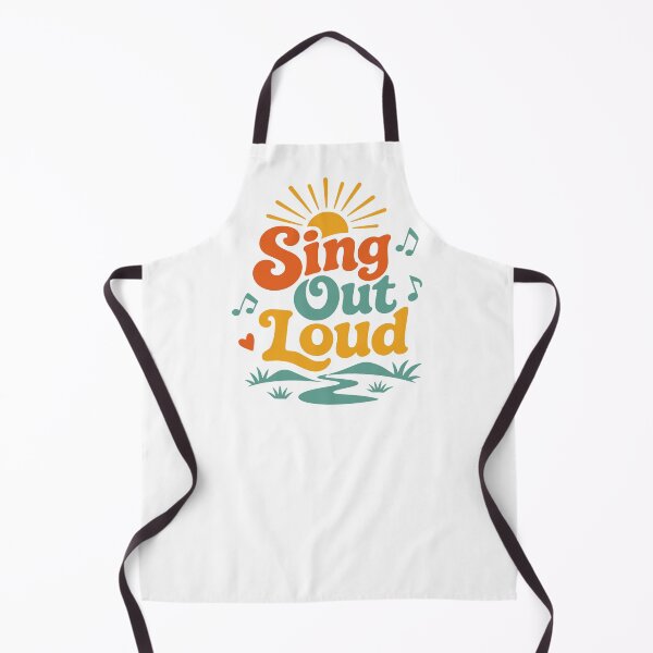 Item preview, Sing Out Loud – Retro Seventies Joyful Life Motto designed and sold by picadillyprints.