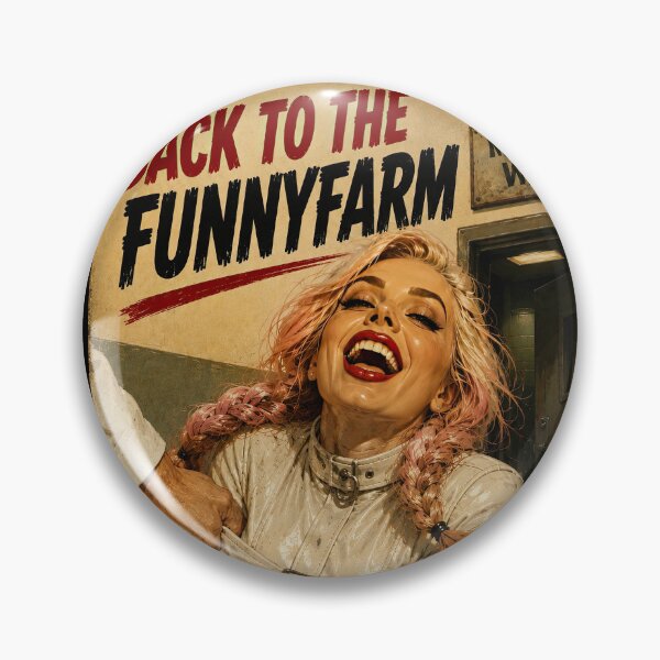 Item preview, Back to the Funny Farm – Retro Asylum Pinup designed and sold by obstinator.