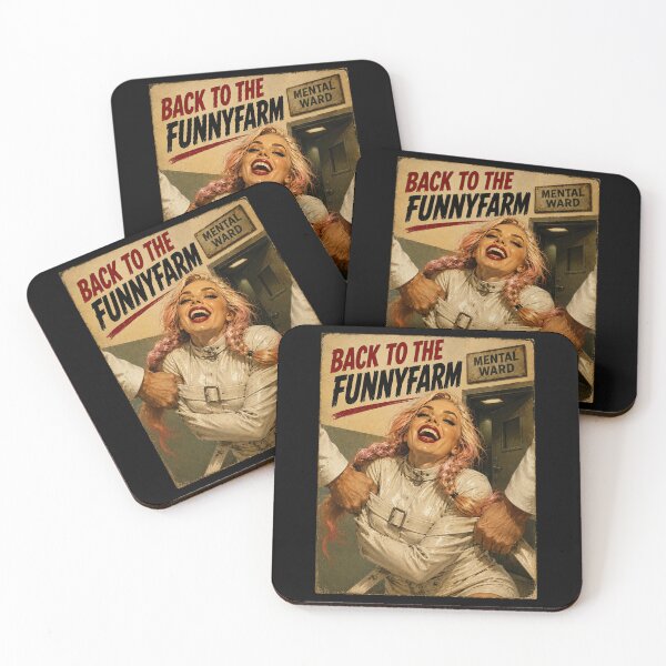 Item preview, Back to the Funny Farm – Retro Asylum Pinup designed and sold by obstinator.