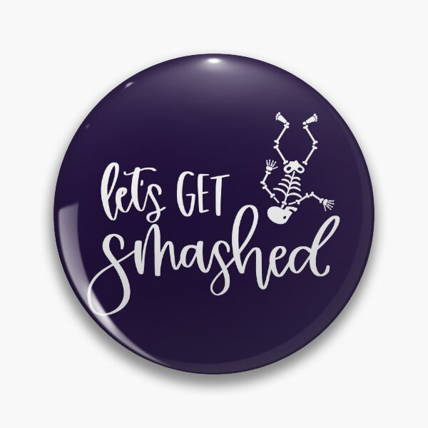 Item preview, Let's Get Smashed Halloween Celebration Print (White) designed and sold by ToluaPrints.