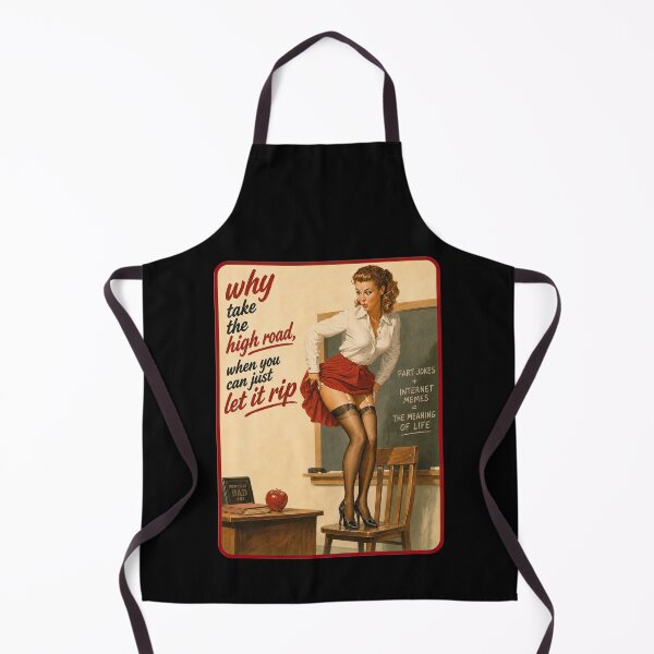 Item preview, Why Take the High Road – Retro Sarcasm Pinup designed and sold by obstinator.