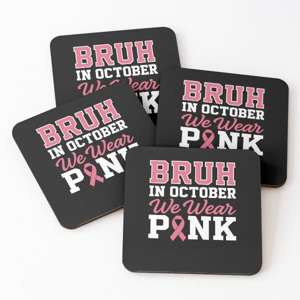 Item preview, Funny Bruh We Wear Pink Breast Cancer designed and sold by MysticMirth.