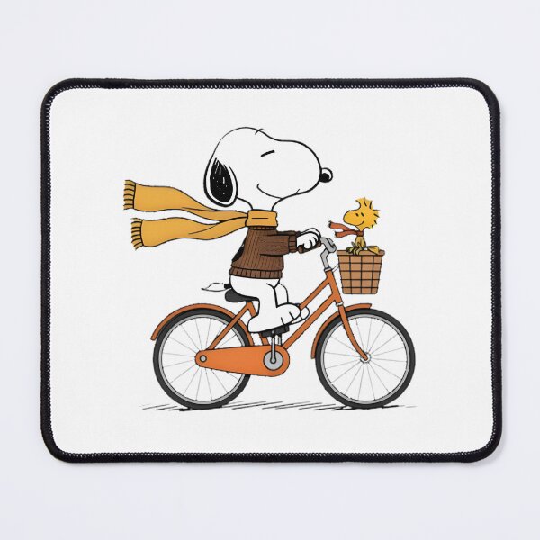 Item preview, Cute Cartoon Beagle Riding A Bicycle With A Little Yellow Bird In The Basket | ⭐⭐⭐⭐⭐ Best Seller designed and sold by -Radiant-.