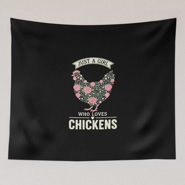 Item preview, Just A Girl Who Loves Chickens Poultry Owner Keeper designed and sold by PopStars1993.