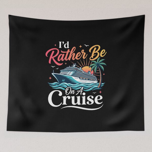Item preview,  I'd Rather Be On A Cruise designed and sold by domostore.
