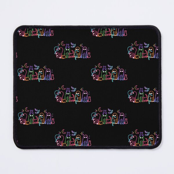 Item preview, Neon Halloween Ghosts Cats Festive Neon Fall Cat Lover Gift designed and sold by Eat-Apples.
