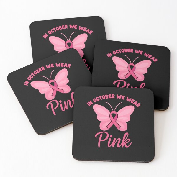 Item preview, In October We Wear Pink Butterfly Ribbon designed and sold by MysticMirth.