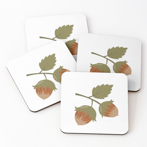 Item preview, Cute Hazelnuts on Branch Autumn Vector Sticker designed and sold by ElenMart.