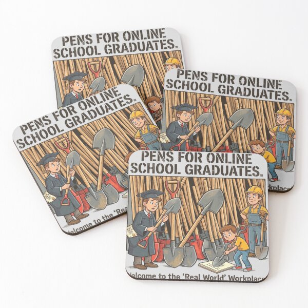 Item preview, Pens For Online School Graduates Funny Workplace designed and sold by FABIOLA1970.