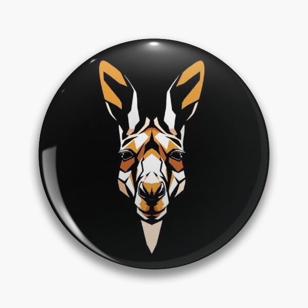 Item preview, Geometric Kangaroo – Modern Outback Wildlife Art✨ ​ designed and sold by GeoBeast.