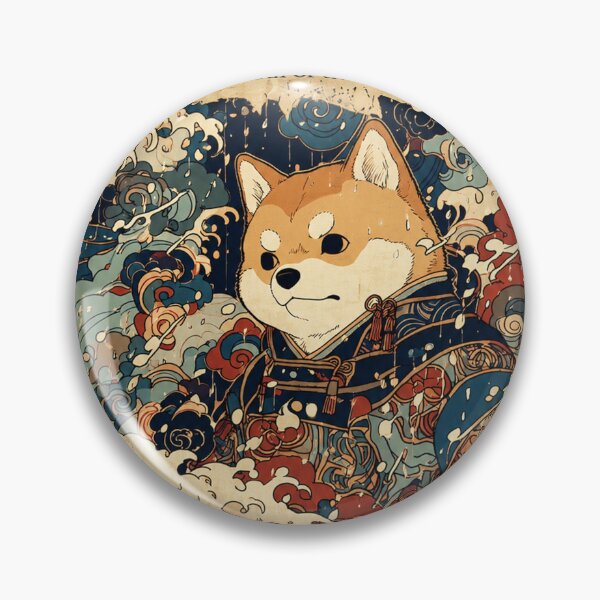 Item preview, Samurai Shiba Waves 柴犬侍浪裏 designed and sold by INITIAL SHIBA.