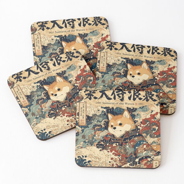 Item preview, Samurai Shiba Waves 柴犬侍浪裏 designed and sold by INITIAL SHIBA.