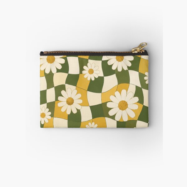 Item preview, Retro Daisy Wavy Checkerboard designed and sold by Side Quest Co..