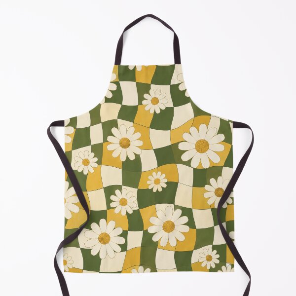 Item preview, Retro Daisy Wavy Checkerboard designed and sold by Side Quest Co..