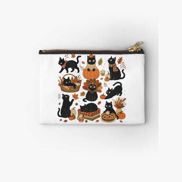 Item preview, Thanksgiving Cat Retro Black Cat Cozy Season  designed and sold by LandFinStudio.