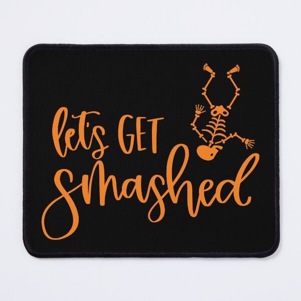 Item preview, Let's Get Smashed Halloween Celebration Print (Orange) designed and sold by ToluaPrints.