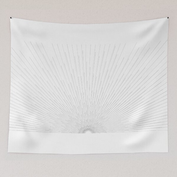 Item preview, Minimalist Sunburst Radial Rays Abstract designed and sold by wa2022.