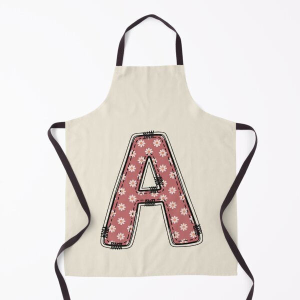 Item preview, Embroidery Dusty rose Letter A with floral Pattern designed and sold by ITCHAWAWAA.