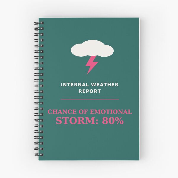 Item preview, Internal weather report chance of emotional storm 80% - Funny quote designed and sold by VYNCERA.