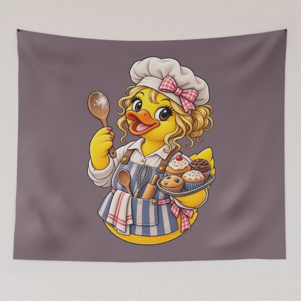 Item preview, Rubber Duck Baker Girl – Vintage Edition designed and sold by BROHLine Studio.