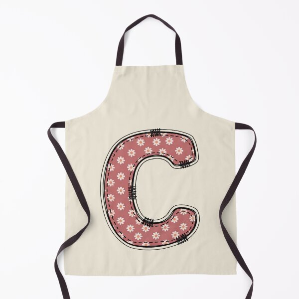 Item preview, Embroidery Dusty rose Letter C with floral Pattern designed and sold by ITCHAWAWAA.