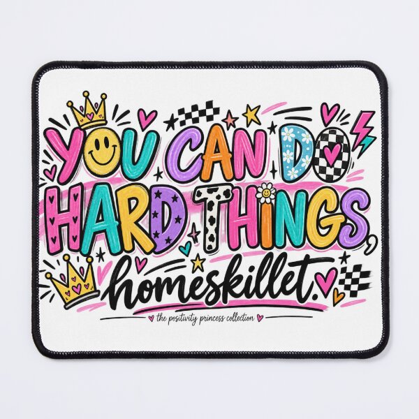 Item preview, You Can Do Hard Things Homeskillet designed and sold by The Positivity Princess.