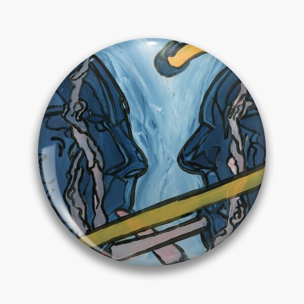 Item preview, Shared Connection – Expressionist Dual Profile Art designed and sold by Dwaalhaas.com.