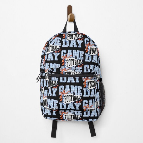Item preview, Blue Gingham Game Day Football Bow Touchdown Fall Lovers designed and sold by Eat-Apples.