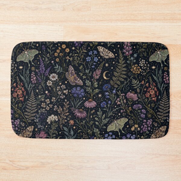 Item preview, Midnight Botanical Moth Garden designed and sold by Side Quest Co..
