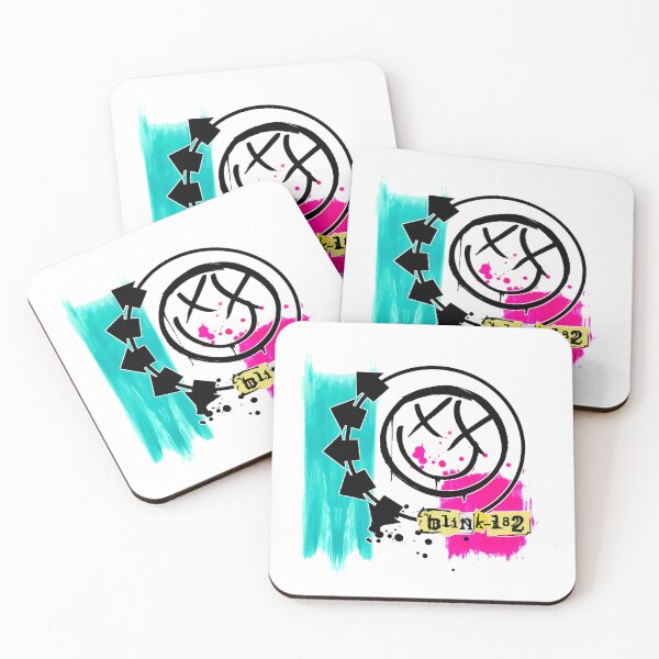 Item preview, Blink-182 Yellow Logo Abstract Neon Bunny Pop Punk Art Design designed and sold by AselaDesigns.