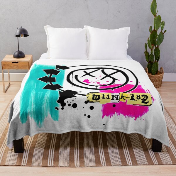 Item preview, Blink-182 Yellow Logo Abstract Neon Bunny Pop Punk Art Design designed and sold by AselaDesigns.