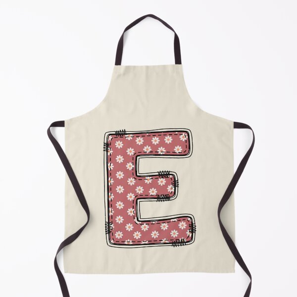 Item preview, Embroidery Dusty rose Letter E with floral Pattern designed and sold by ITCHAWAWAA.