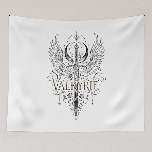 Item preview, Valkyrie Norse Mythology Gothic Warrior Nordic Fantasy Vintage Design designed and sold by CatiaStudioArt.