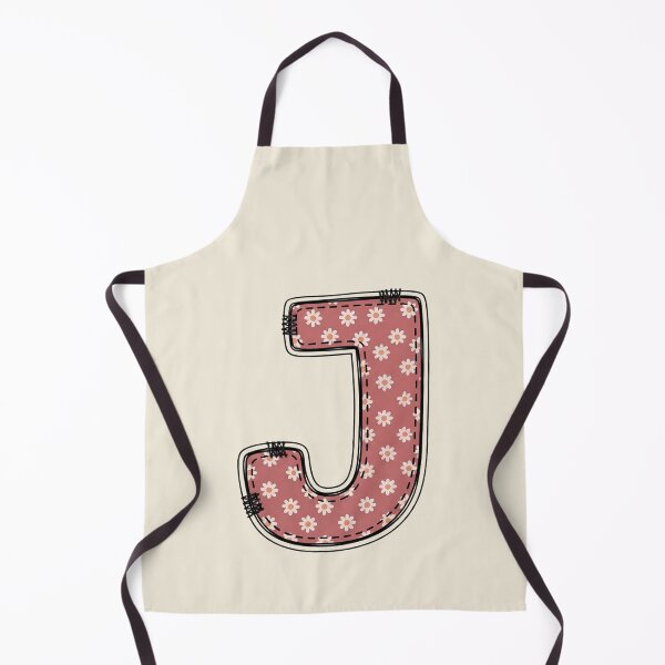 Item preview, Embroidery Dusty rose Letter J with floral Pattern designed and sold by ITCHAWAWAA.