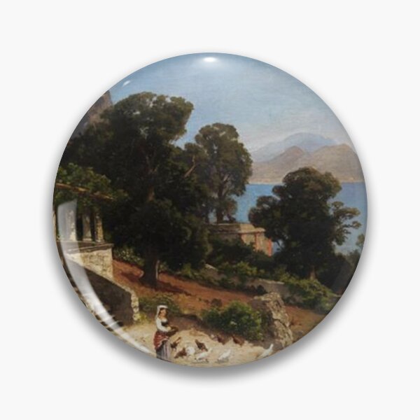 Aperçu de l'œuvre Paysage du sud de l'Italie avec un bâtiment rural en forme de pergola créée et vendue par SharonTheFirst.
