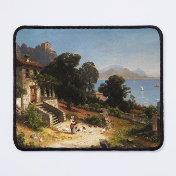 Item preview, Southern Italian landscape with rural pergola building designed and sold by SharonTheFirst.