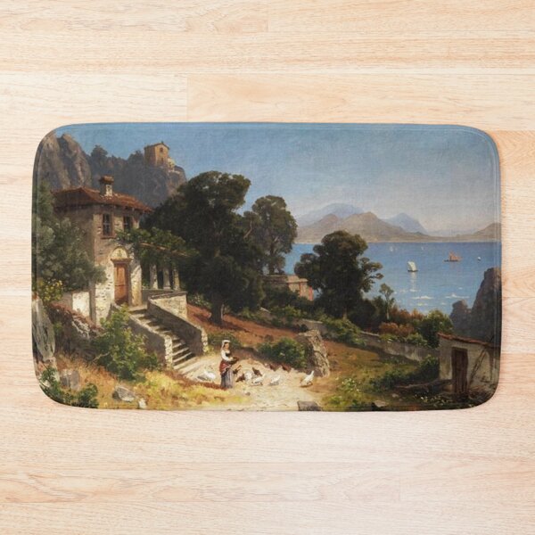 Item preview, Southern Italian landscape with rural pergola building designed and sold by SharonTheFirst.