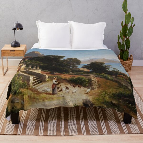 Item preview, Southern Italian landscape with rural pergola building designed and sold by SharonTheFirst.