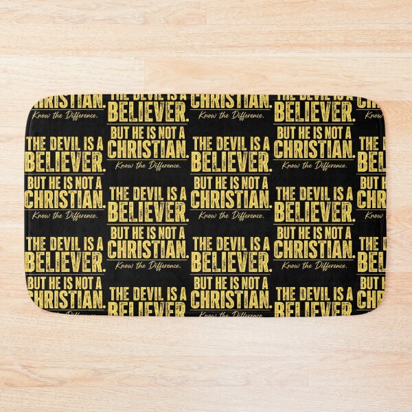 Item preview, The Devil Is A Believer But He Is Not A Christian Statement designed and sold by Eat-Apples.