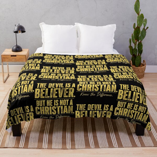 Item preview, The Devil Is A Believer But He Is Not A Christian Statement designed and sold by Eat-Apples.